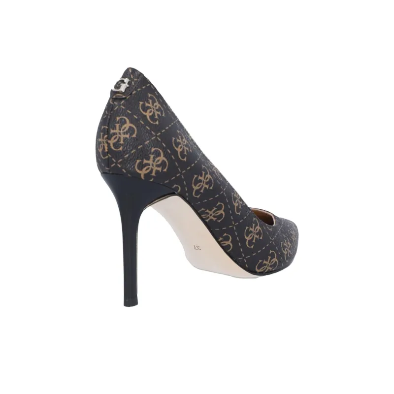 GUESS Dafne11 Slim Heel High Heels 8.5cm Women's Dark Brown-2
