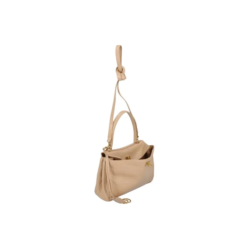 Balenciaga Rodeo Calfskin One Shoulder Handbag Trumpets Women's Khaki-1