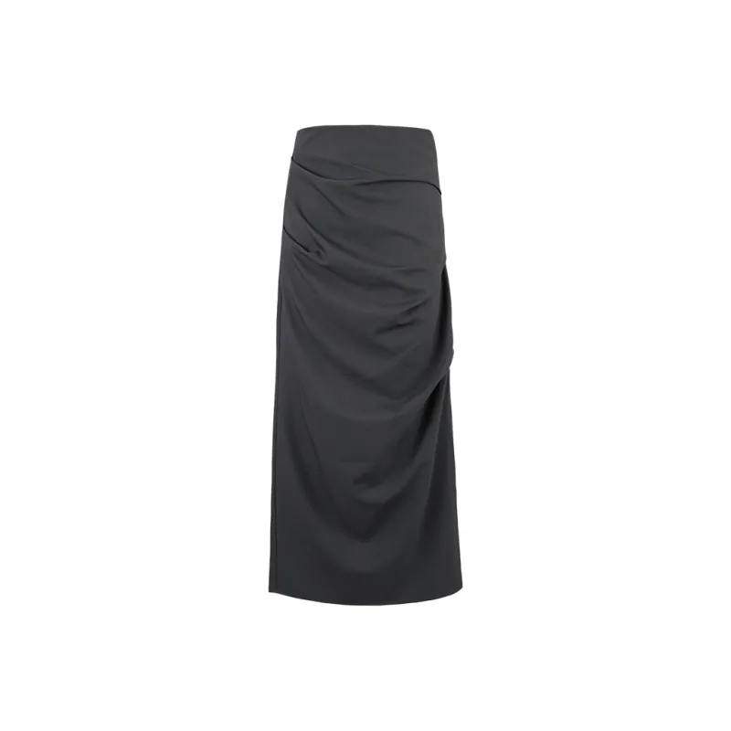 THE SEA LIFE Casual Long Skirt Women's Clover Gray-0