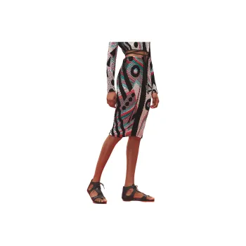 HERMES SS23 Casual Long Skirts Women's Multicolor