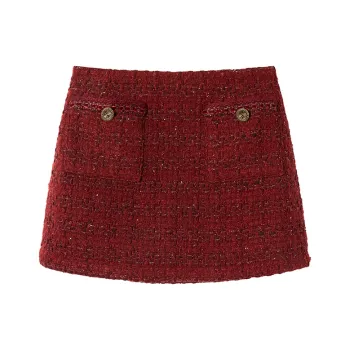 Ouyang Casual Short Skirts Women's Cherry