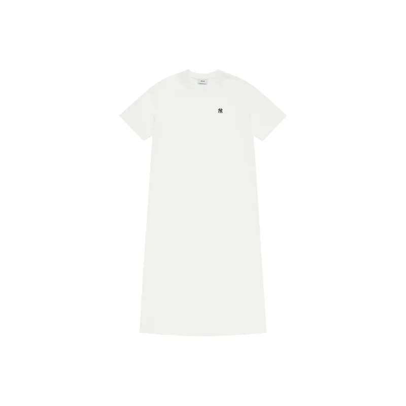MLB New York Yankees Basic Collection SS25 Short Sleeved Dress Women's White-0