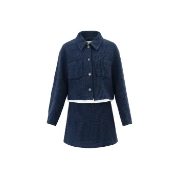 JESSYLINE Skirt Set Women's Navy Blue