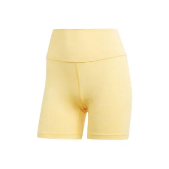 Adidas All Me 5-Inch Short Leggings Sports Shorts Women's Yellow