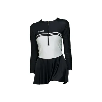 Hao Zhilang One-Piece Swimsuits Women's Black/White