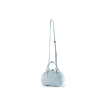 Soullight Soft Skin Feel Boston Bag Cell Phone Pouch Crossbody One Shoulder Handbag Medium Size Women's Sky Blue