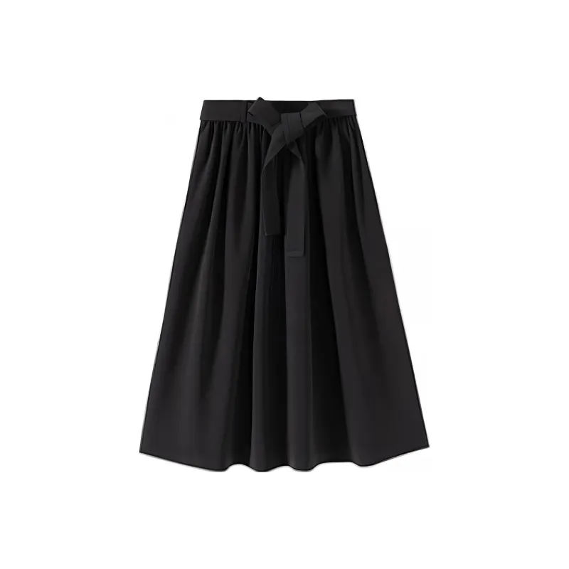 Hacikis Casual Long Skirts Women's Paul Black-0