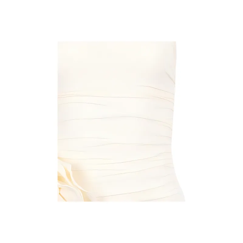 Magda Butrym Flower Appliqué Strapless Swimsuit-4