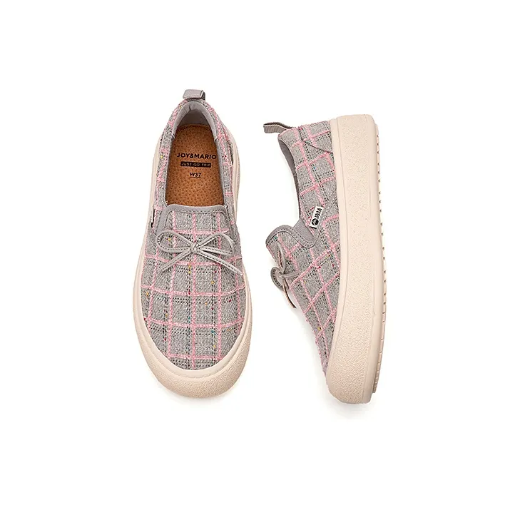 Joy&Mario Abrasion Resistant Height Increasing Slip Resistant Low Top Casual Shoes Women's-3