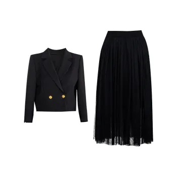 ROEYSHOUSE Skirt Set Women's Black