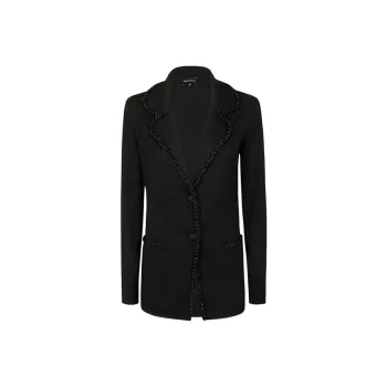 EMPORIO ARMANI Crystal embellished Blazer