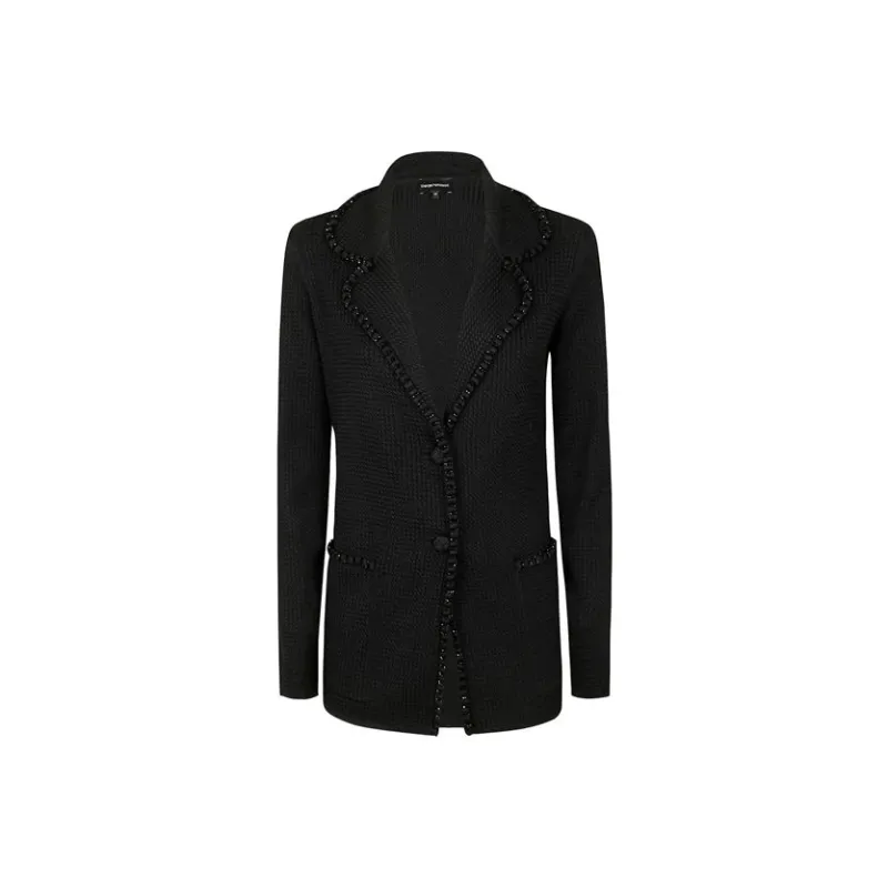 EMPORIO ARMANI Crystal embellished Blazer-0