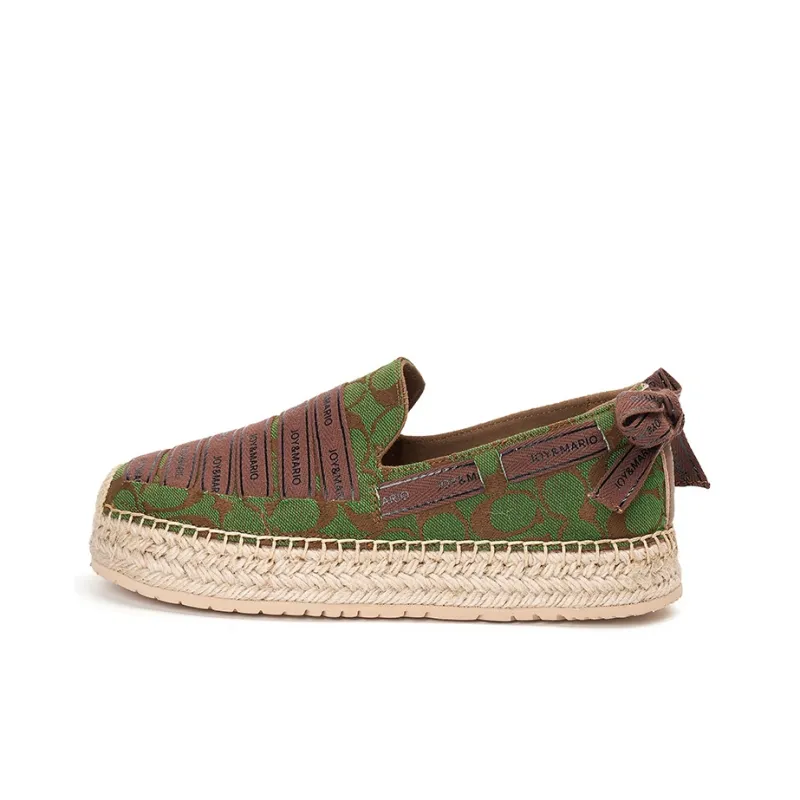 Joy&Mario Espadrilles Women's Black, Apricot, Green-8