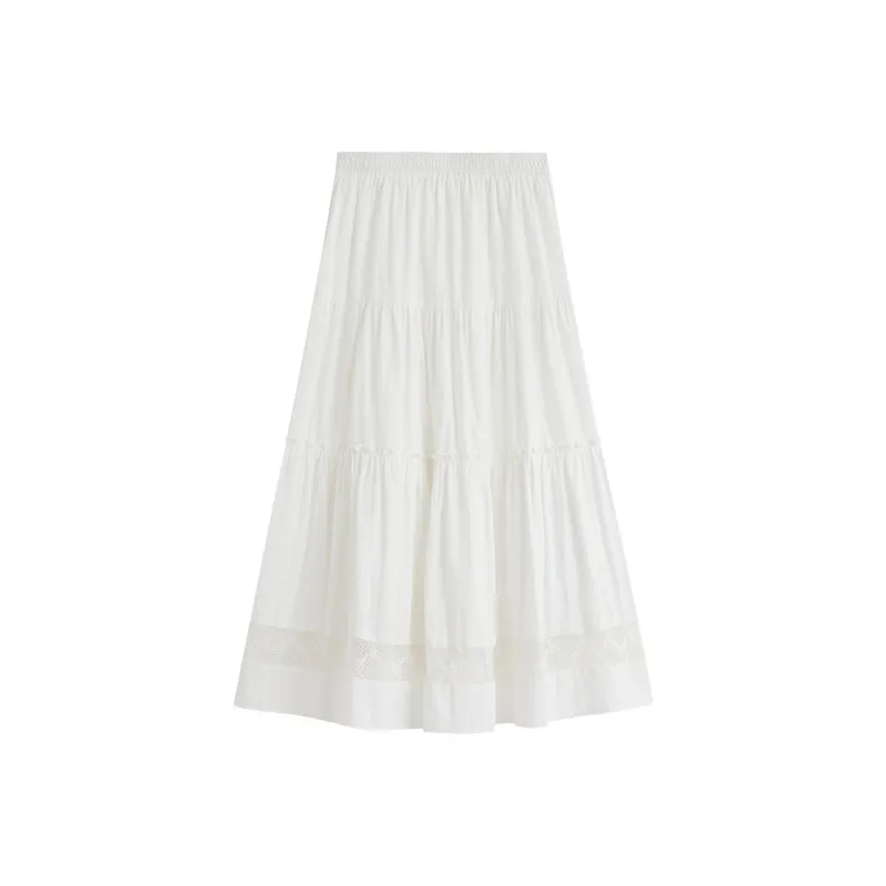 Inman Casual Short Skirts Women's Pearl White-0