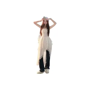 DOSOHEB Slip Dresses Women's White