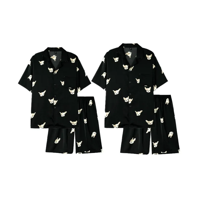 O'MESIK Pajama Set Unisex Black-0