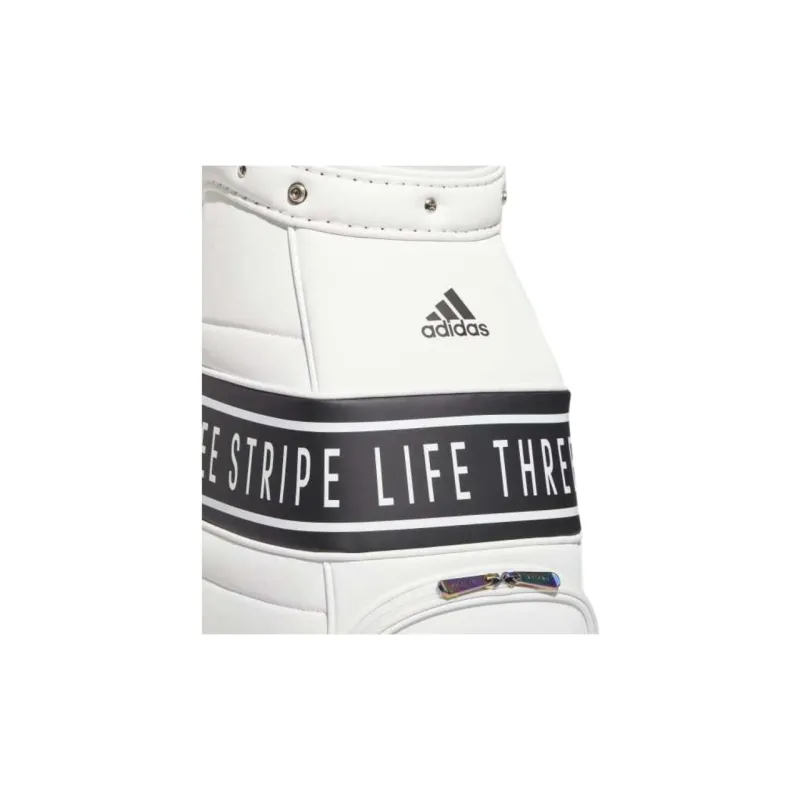 Adidas Polyurethane Artificial Leather Bonded Golf Bag Storage Bags Women's White & Black-4