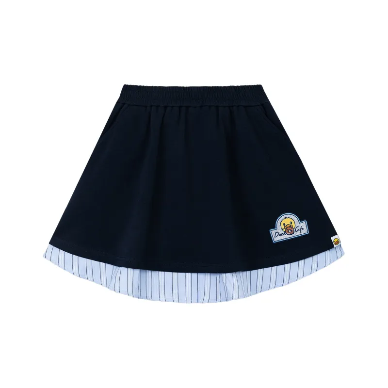 B.Duck Casual Short Skirts Women's Navy Blue-0