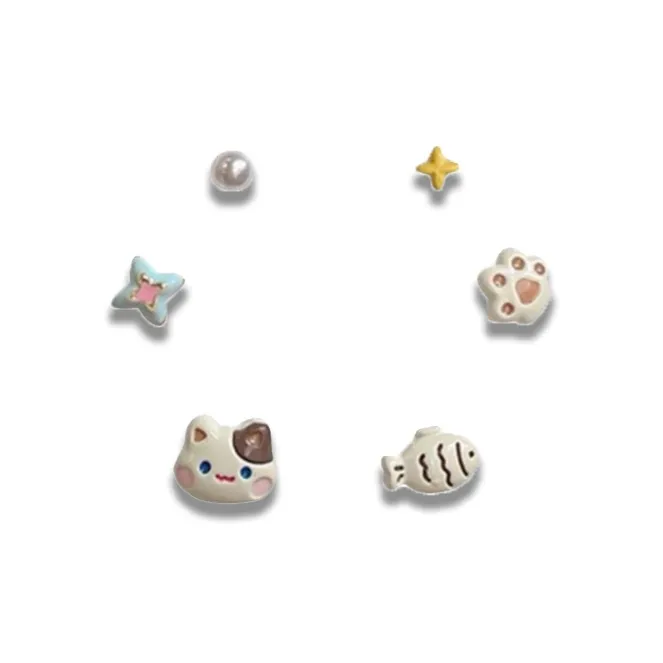 Datang Guoding Alloy Stud Earrings Women's-4