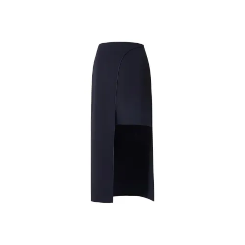 GABRIELE COLANGELO Casual Long Skirts Women's Navy Blue