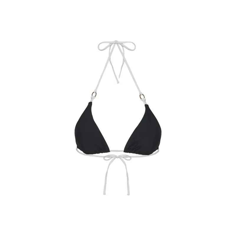 PRINCESS POLLY VICKIE TRIANGLE BIKINI TOP Bikini Women's BLACK/Black-0