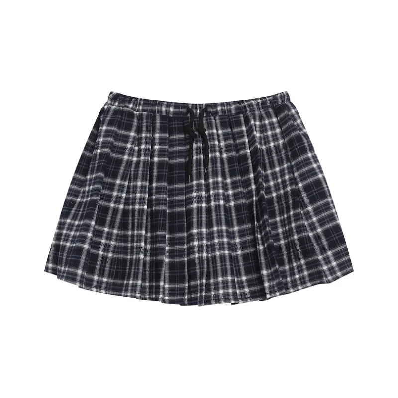 YUZHAOLIN Casual Short Skirts Women's Black-0