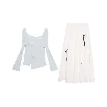 PZHK Two Piece Skirt Sets Women's