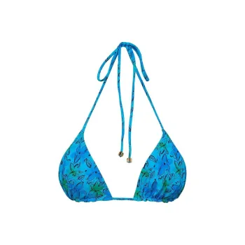 PRINCESS POLLY NEVAEH TRIANGLE BIKINI TOP Bikini Women's BLUE FLORAL/Blue Floral