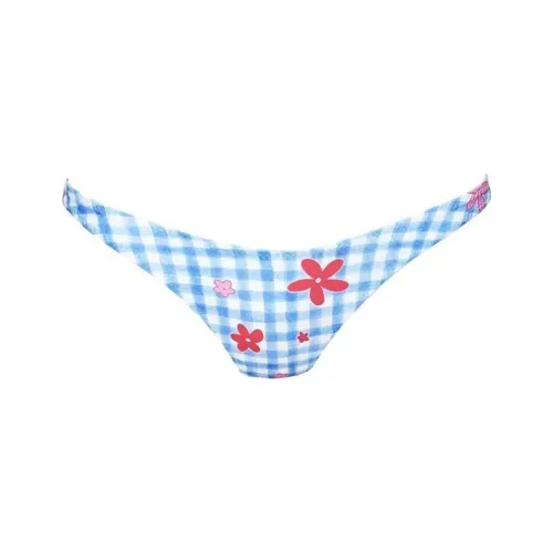 PRINCESS POLLY LOVE LETTERS HIGH CUT CHEEKY BIKINI BOTTOMS Swimming Shorts Women's GINGHAM LORAL/Plaid Floral