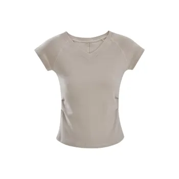 Wen Shan Raglan Sleeve T Shirt Women's Apricot