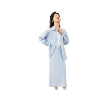VIMLY Skirt Set Women's Light Blue