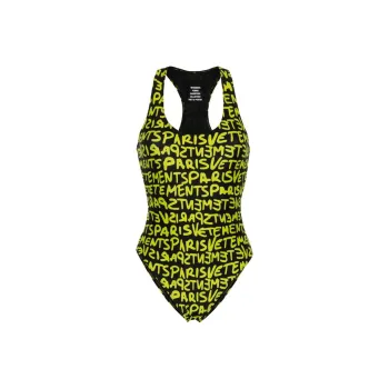 Vetements One-piece Swimsuit Women's Neon Green