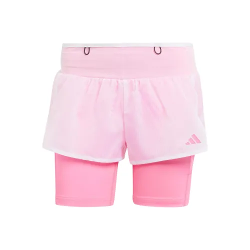 Adidas Tokyo Running 2 In 1 Shorts Sports Shorts Women's Bright Pink