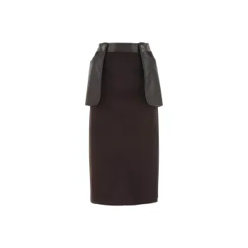 LOW CLASSIC Leather Midi Skirt