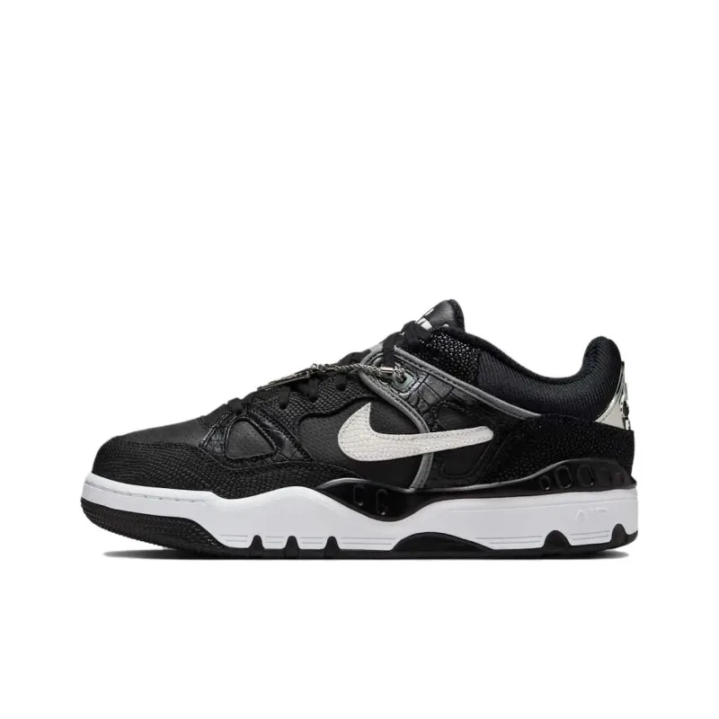 NIGO x Nike Air Force 3 Anti Slip Wear Resistant Low Top Skateboard Shoes Unisex Black White-0