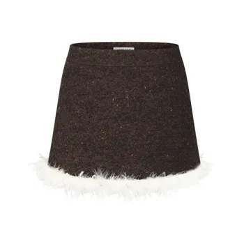 HERLIAN Casual Short Skirts Women's Brown