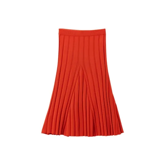 OVV Casual Long Skirt Women's Red-0