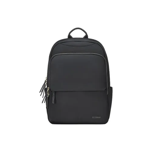 SEPTWOLVES Fabric Backpack Large Size Unisex Black