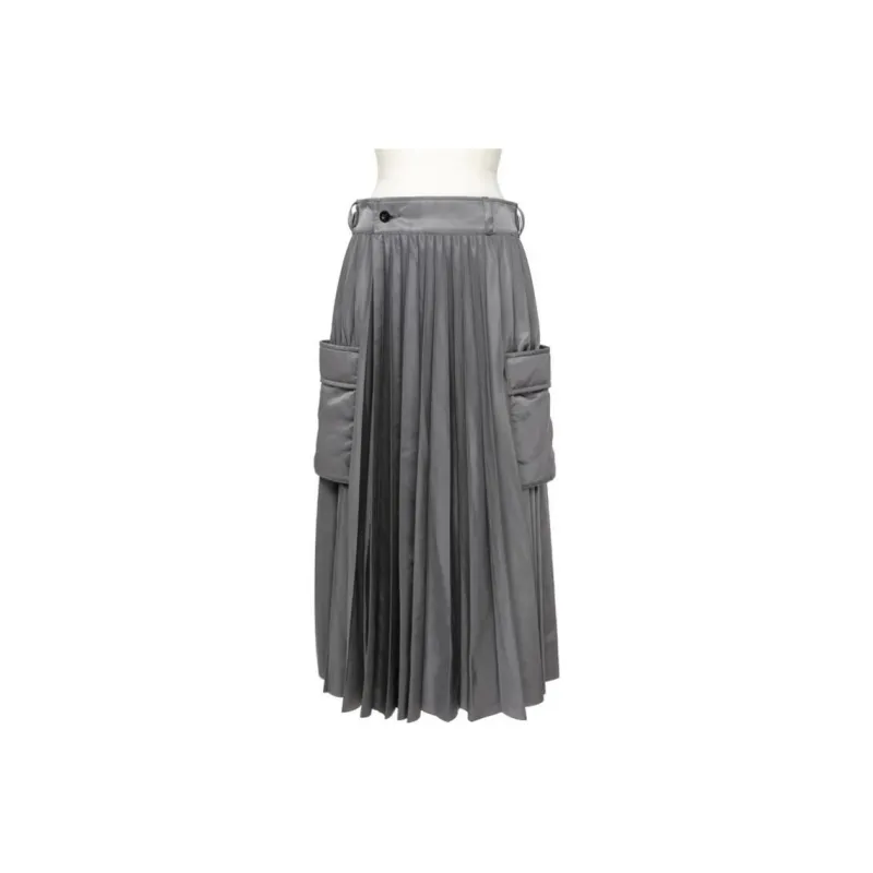 Sacai Pleated Midi Skirt-0
