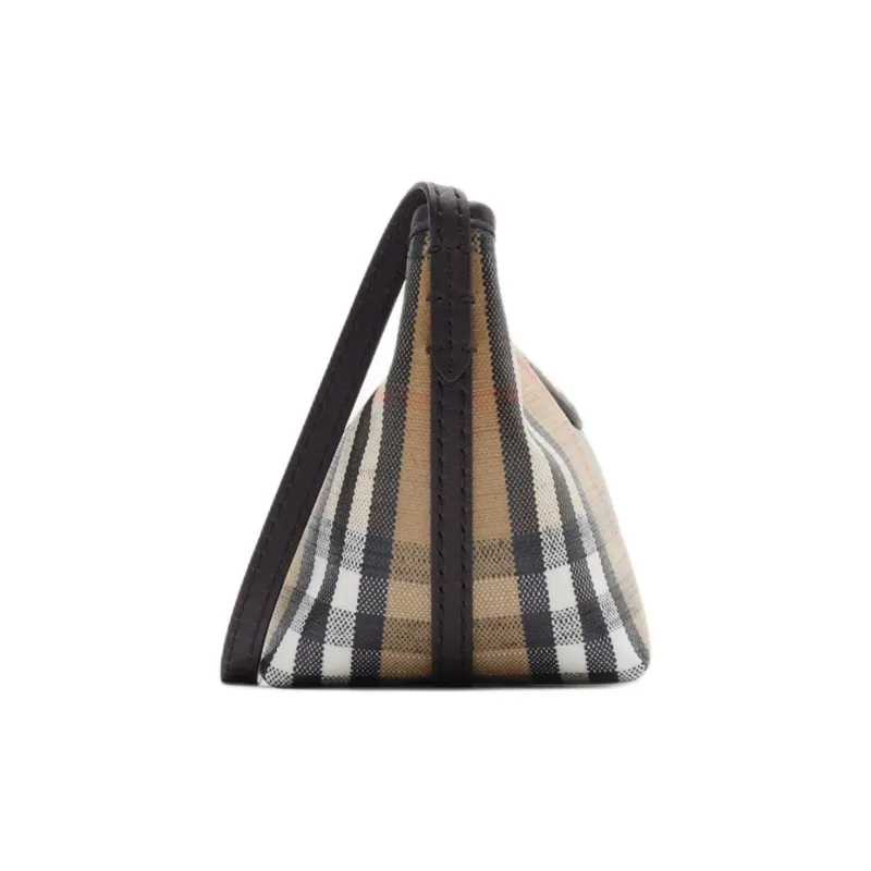 Burberry Cotton Shoulder Bag Mini Women's Sand-1