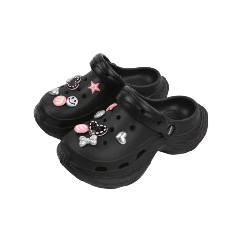 SHIGUDE Sandal Slippers Women's, Black