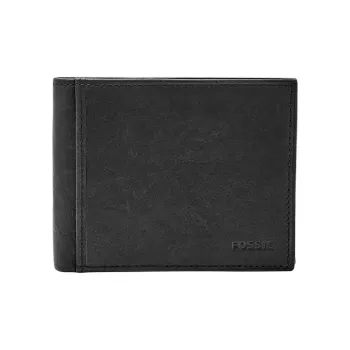 FOSSIL Leather Wallet Regular Men's Black