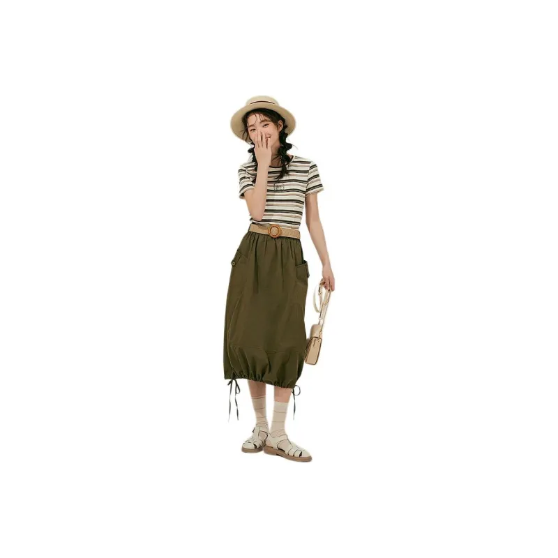 ZIHAN Casual Long Skirt Women's-0
