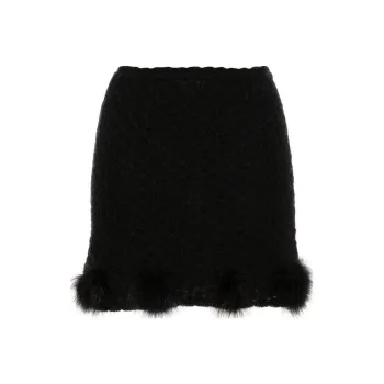 Blumarine FW24 Casual Short Skirts Women's Black