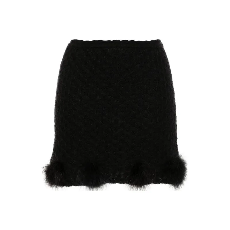 Blumarine FW24 Casual Short Skirts Women's Black-0