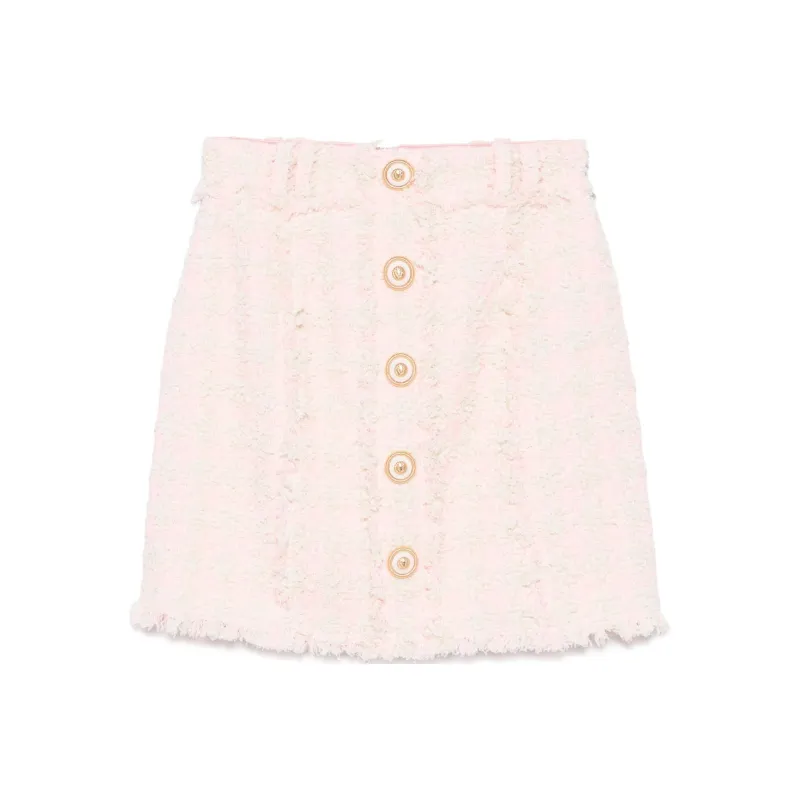 BALMAIN Tweed Mini Skirt-0