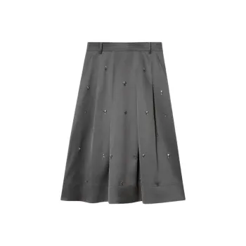 PSALTER Casual Long Skirt Women's Antique Silver