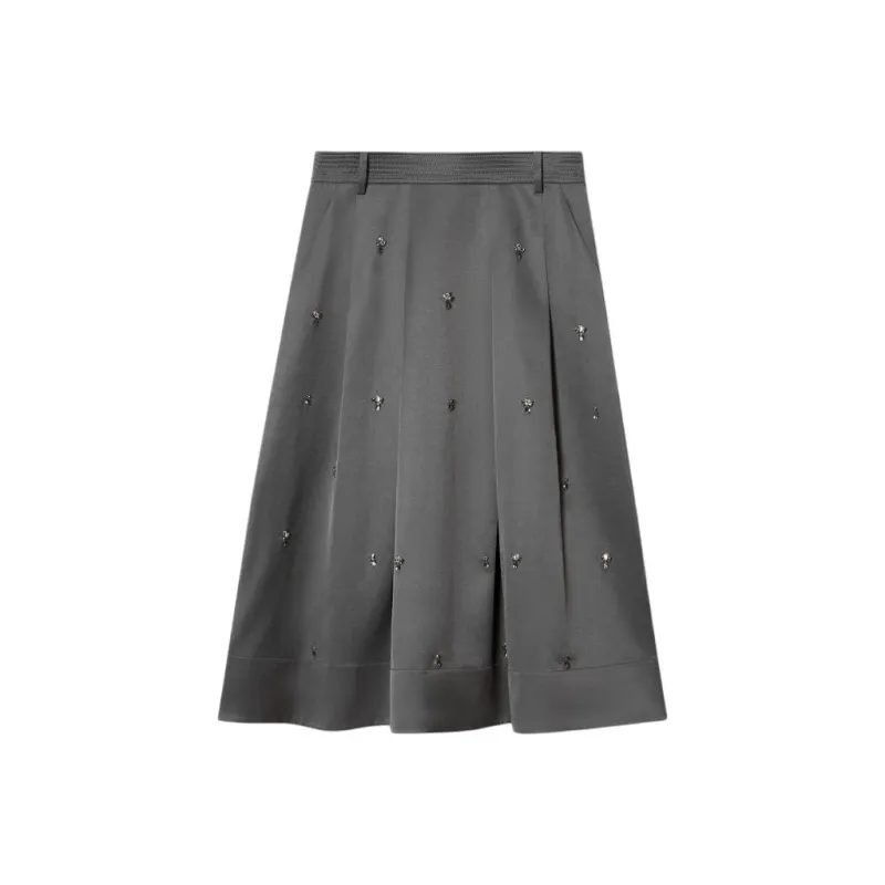 PSALTER Casual Long Skirt Women's Antique Silver-0