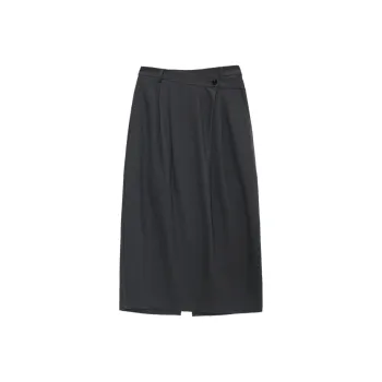 THE SEA LIFE Casual Long Skirt Women's Clover Gray