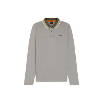 HUGO BOSS Polo Shirt Men's Light Gray
